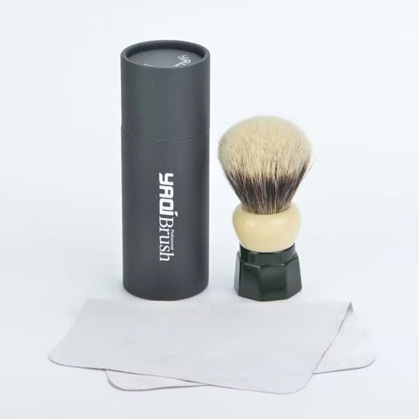 Yaqi Green Obsidian Badger Synthetic Shaving Brush R210404-S
